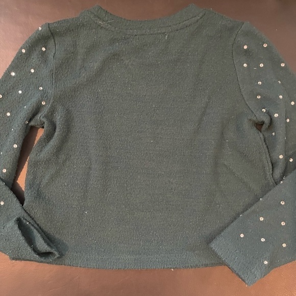 Toddler girls green top w/ rhinestones - Picture 5 of 5